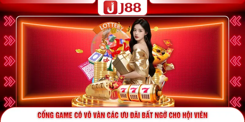 Khuyến Mãi J88 2 Cổng game có vô vàn các ưu đãi bất ngờ cho hội viên